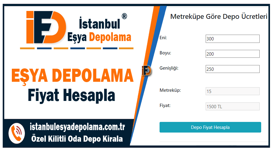 Eşya depolama fiyat hesapla Depo kiralama ücretleri hesaplaması Eşya depolama fiyat hesapla Depo kiralama ücretleri hesaplaması